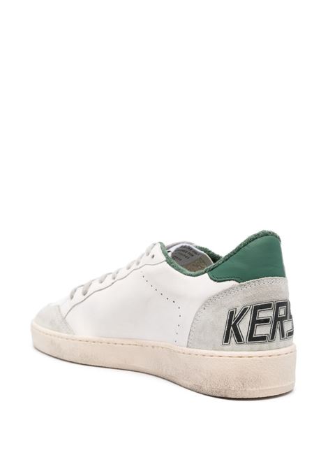 Sneakers ball star in bianco, grigio e verde - GOLDEN GOOSE uomo GOLDEN GOOSE | GMF00117F00474610802
